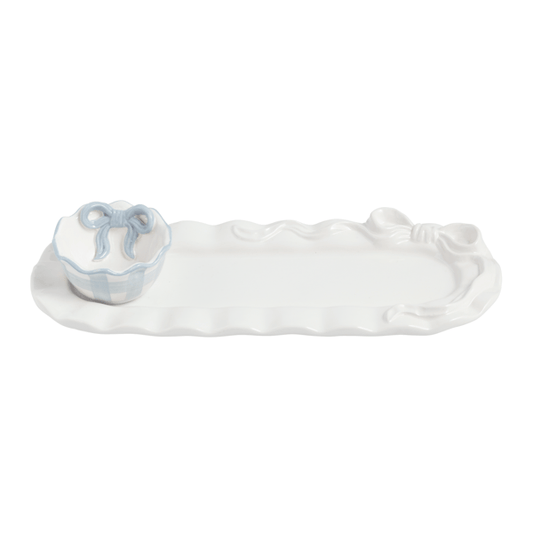 Bow Tray White - Bandeja con Lazo Blanca