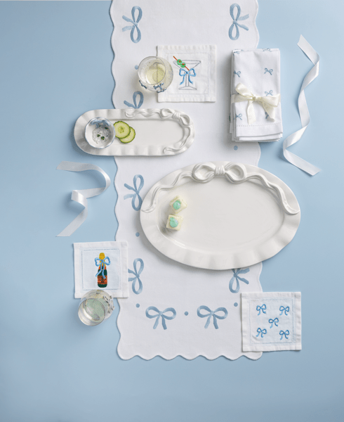 Bow Tray White - Bandeja con Lazo Blanca