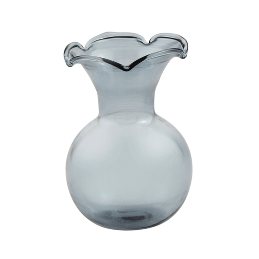 Blue Ruffle Bud Vase - Jarrón
