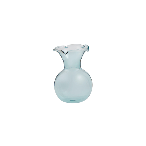 Blue Botánica Ruffle Vase - Jarrón