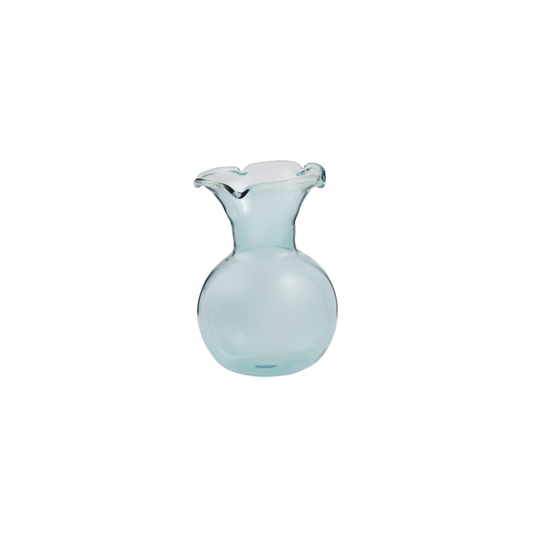 Blue Botánica Ruffle Vase - Jarrón