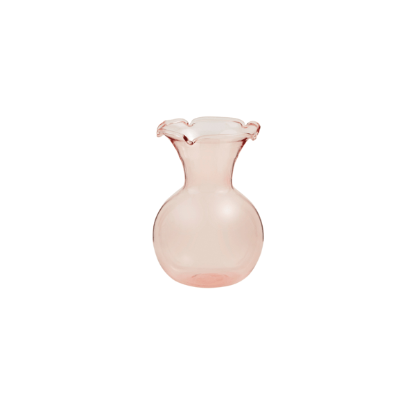 Pink Botanica Ruffle Vase - Jarrón