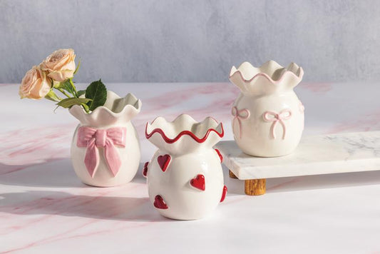 Ruffle Bud Vases