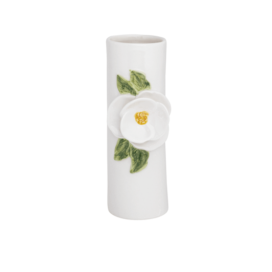 White Flower Bud Vase - Jarrón
