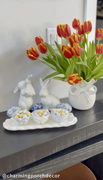 Bow Tray White - Bandeja con Lazo Blanca