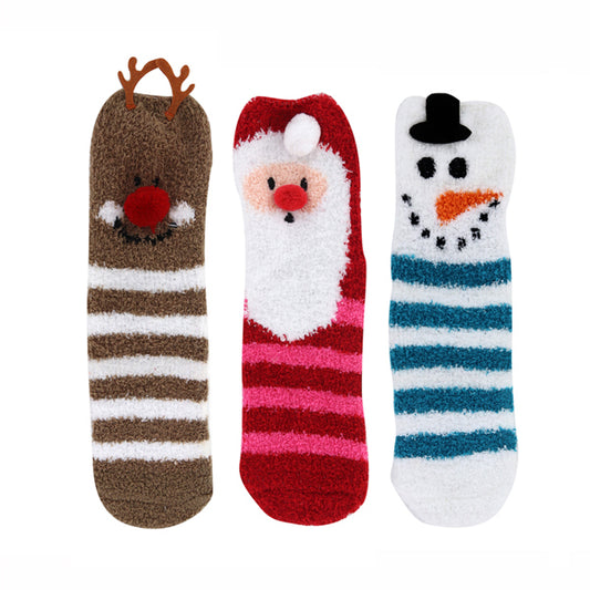Cozy Cuties Fuzzy Holiday Socks - Medias/Calcetines