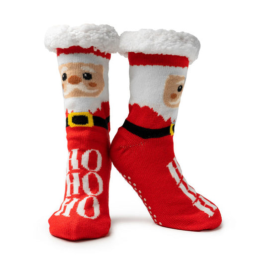 Two Left Feet Holiday HO HO HO Slipper Socks - Medias/Calcetines