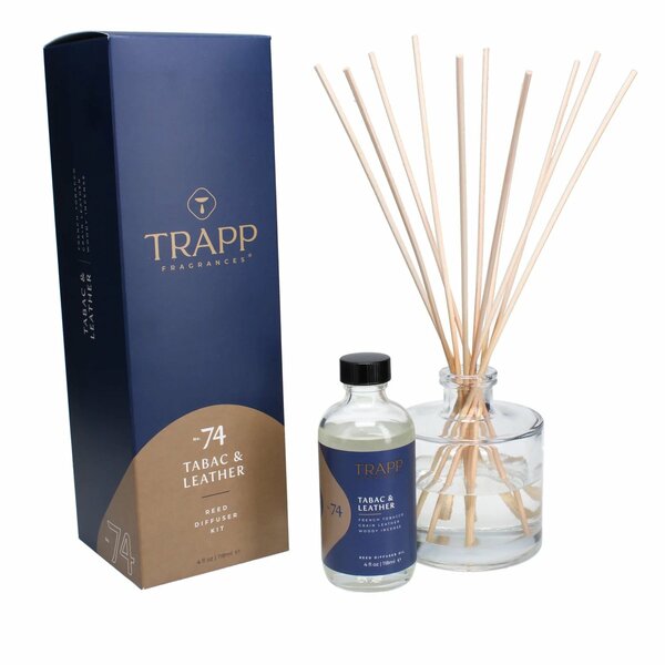 No. 74 Tabac & Leather 4 oz. Reed Diffuser Kit