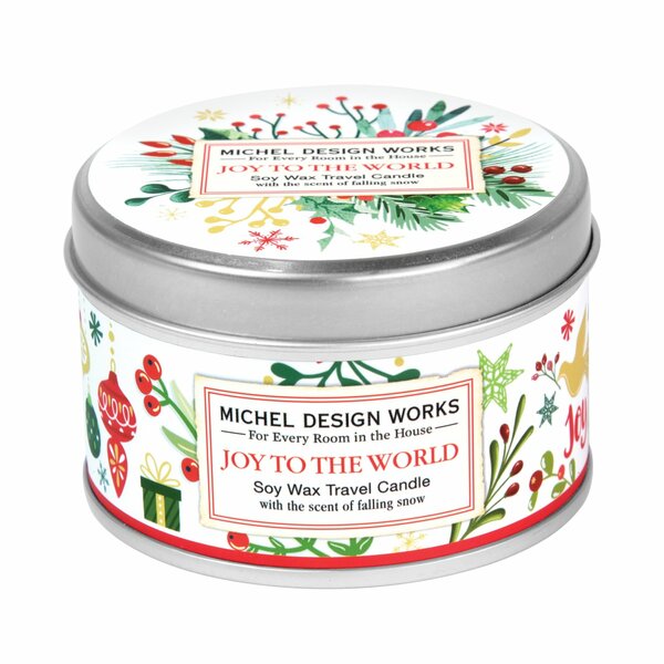 Joy To The World Travel Candle