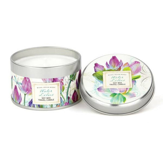 Water Lilies Travel Candle