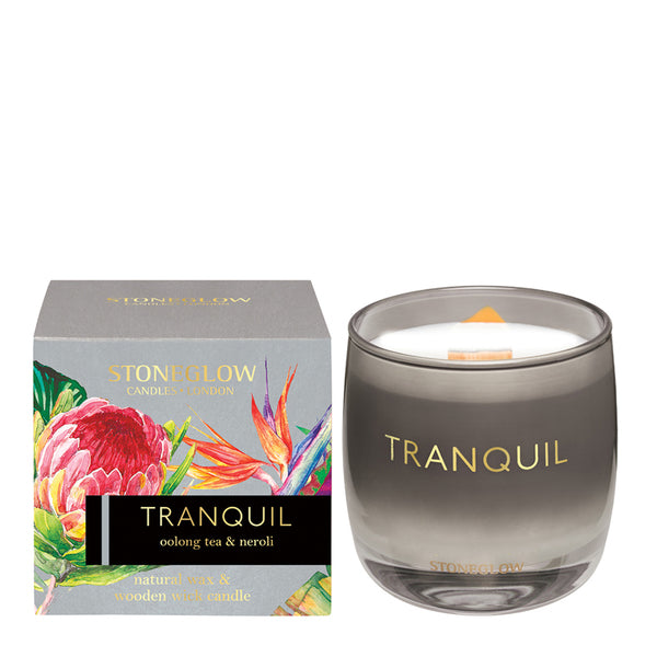 Tranquil Natural Wax & Wooden Wick Candle