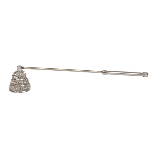 Silver Candle Snuffer w/Crystals