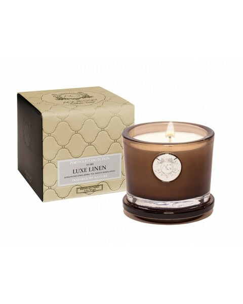Luxe Linen Small Candle
