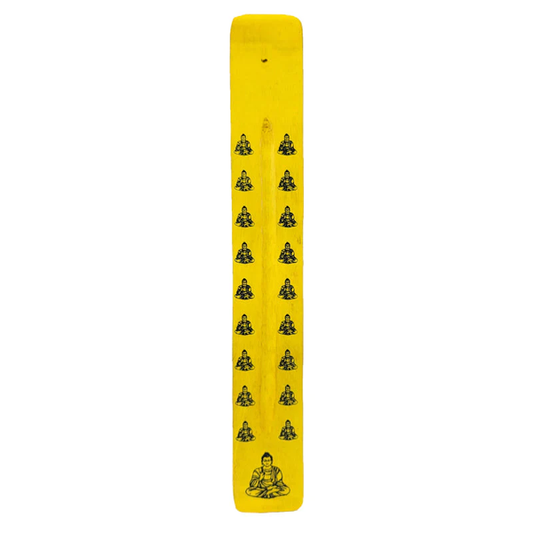 Porta Incienso amarillo con Buda Pintado a Mano