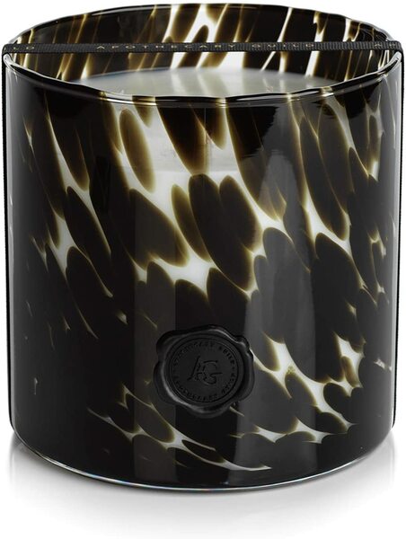 Opal Glass Three Wick Candle Jar - Black Fig Vetiver