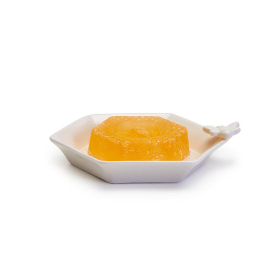 Bee Clean Honey Soap with Honeycomb and Bee Soap Dish