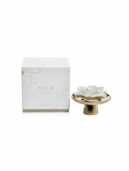 Difusor de Porcelana Calma - Flor Blanca