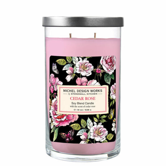 Cedar Rose Large Tumbler Candle