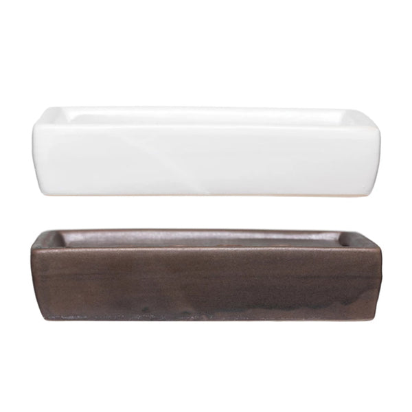 Stoneware Soap Dish with Removable Tray