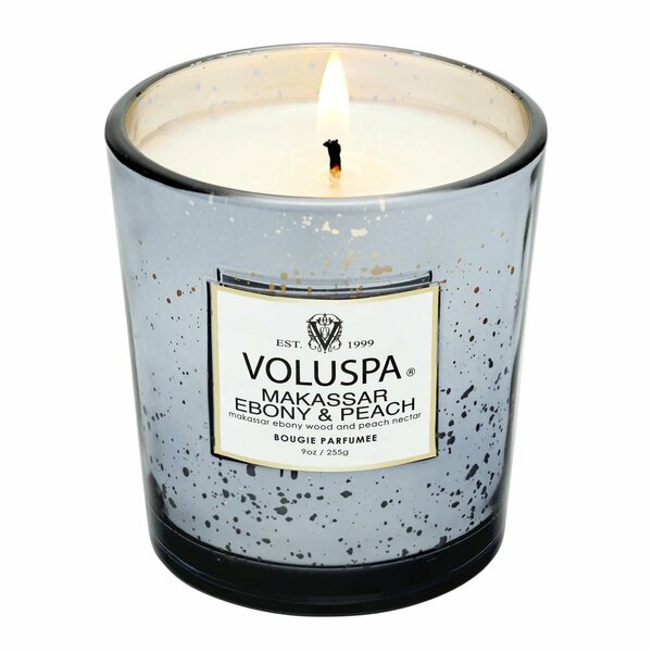 Makassar Ebony & Peach Classic Candle 9 Oz