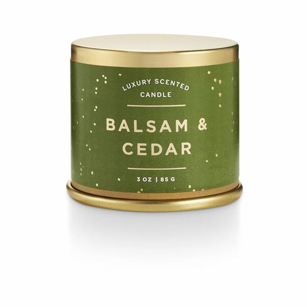 Balsam & Cedar Demi Vanity Tin Candle