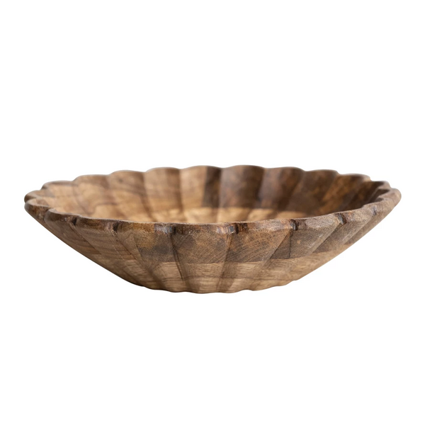 Bowl de madera de mango natural - Creative Co-Op