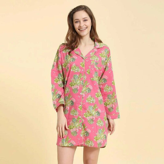 Cactus Fuschia Nightshirt Large