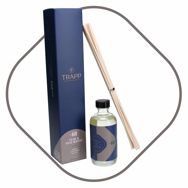 No. 68 Teak & Oud Wood 4 oz. Reed Diffuser Refill