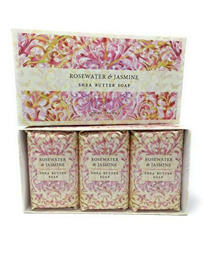 Set jabón Rosas Rosewater Sculpted Spa Soap