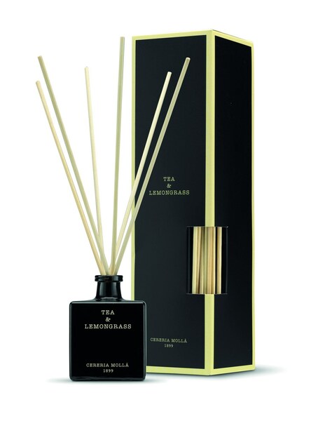 Tea and Lemongrass Black Premium Reed Diffuser 3.4oz