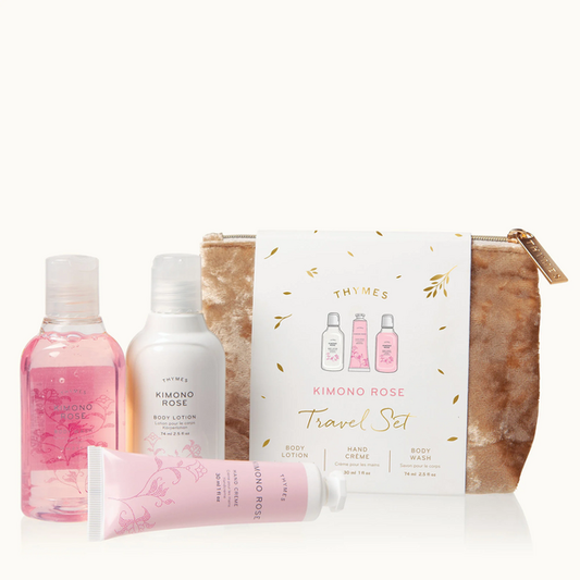 Kimono Rose Travel Set Beauty Bag