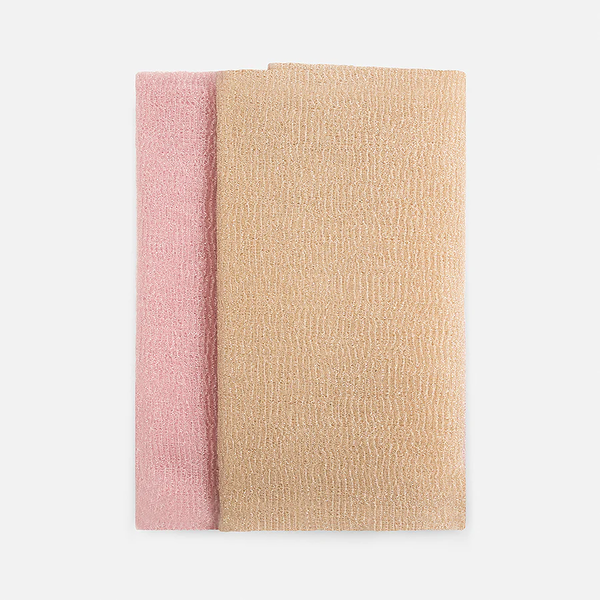 Toallas exfoliantes de spa.