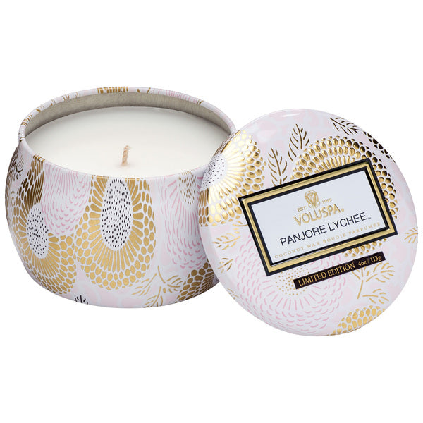Panjore Lychee Petite Tin Candle