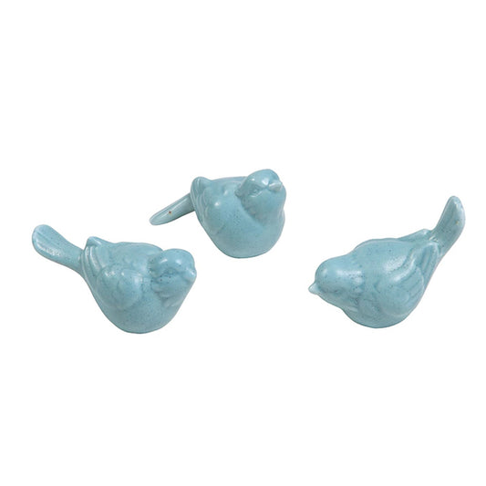 Ceramic Bird Aqua