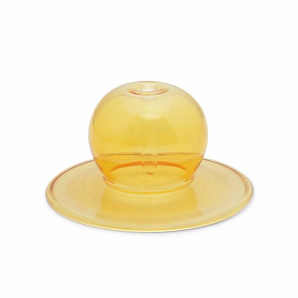 Realm Yellow Glass Bubble Incense Holder