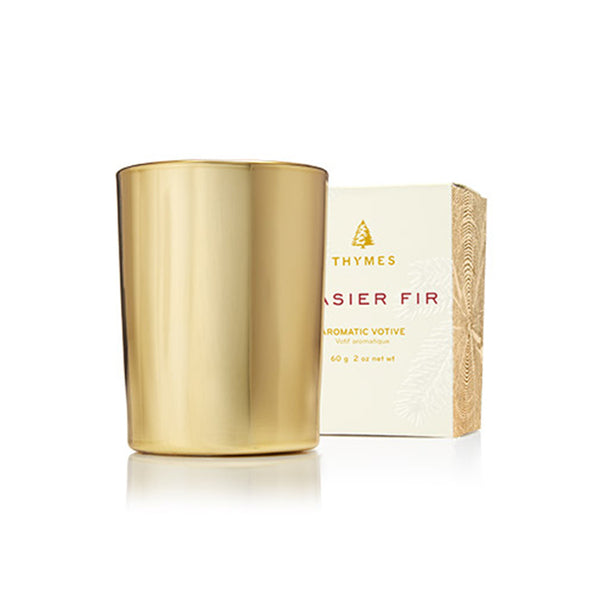 Frasier Fir Gold Votive Candle