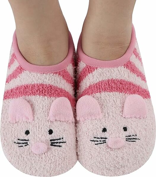 Calcetines Snoozies | Gato Rosa