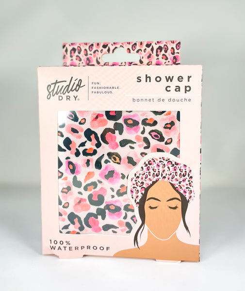 SHOWER CAP LEOPARD PRNT