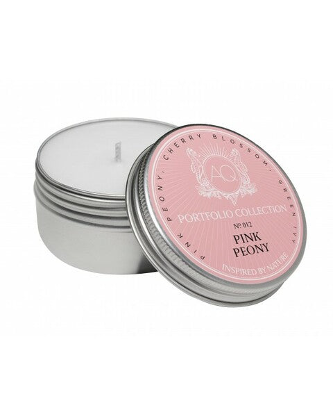 Pink Peony Soy Travel Tin Candle