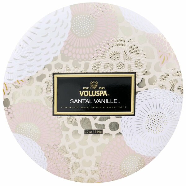 Santal Vanilla 3 Wick Tin Candle