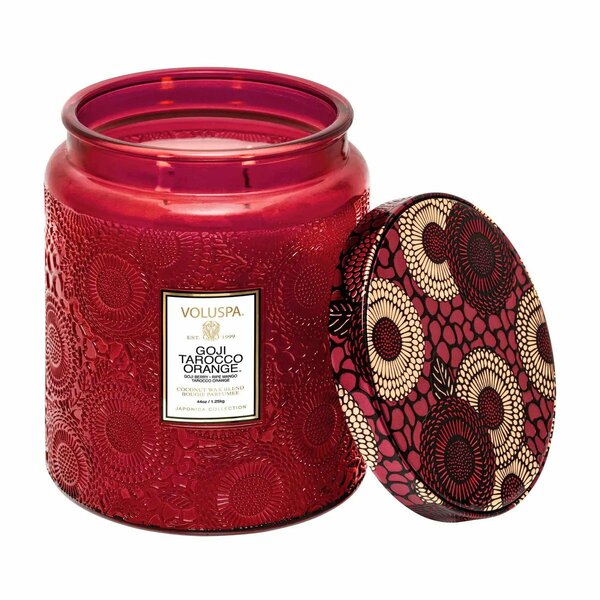 Goji Tarocco Orange Luxe Jar Candle 44 Oz