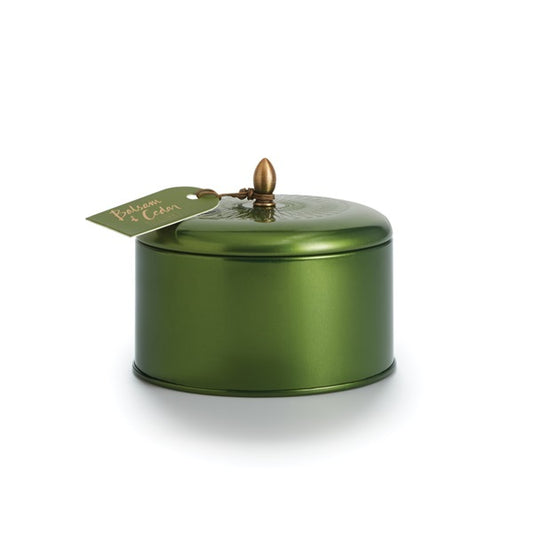 Balsam & Cedar Metallic Knob Candle