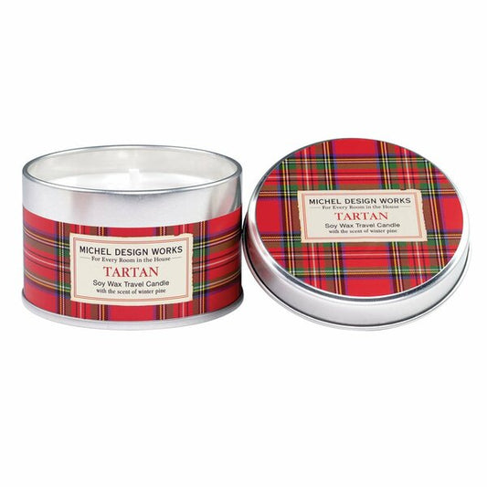 Tartan Travel Candle