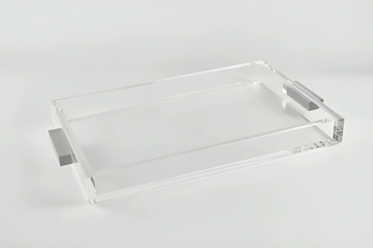 Bandeja acrilica plateada -Tizo