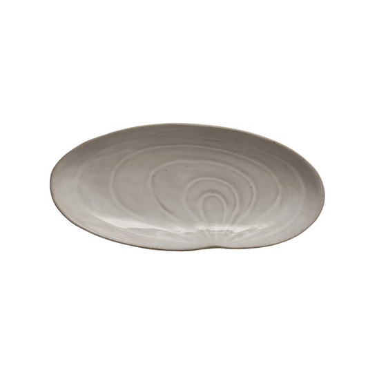 Plato de concha en ceramica