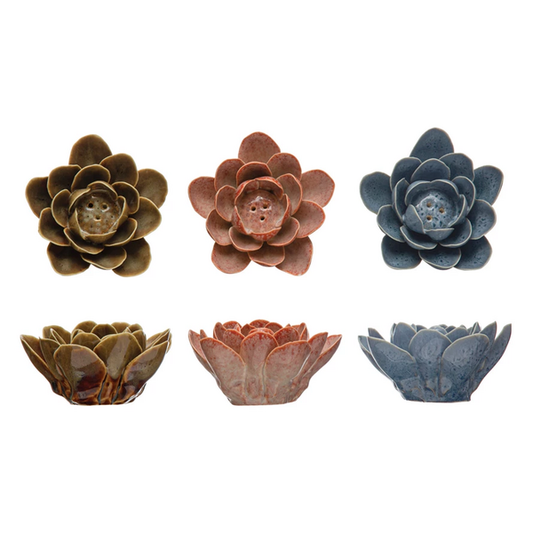 Porta incienso de flores -  Creative Co-Op