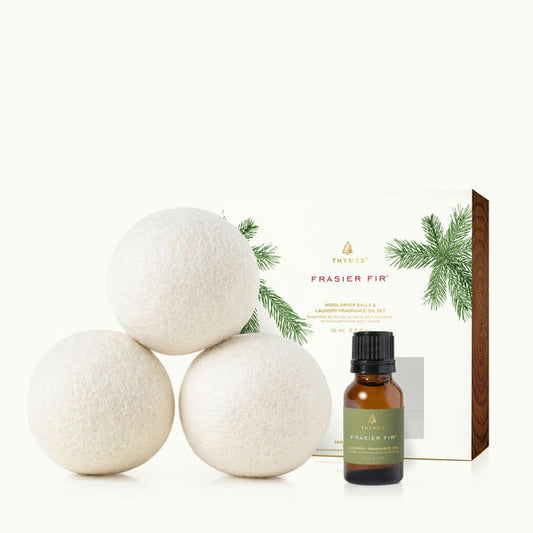 Frasier Fir Wool Dryer Balls & Laundry Fragrance Oil (clean)
