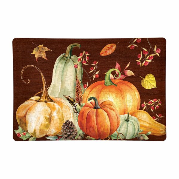 Sweet Pumpkin Rectangular Glass Soap Dish