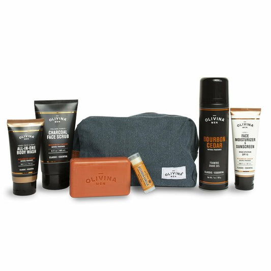 Bourbon Cedar Deluxe Shaving Kit
