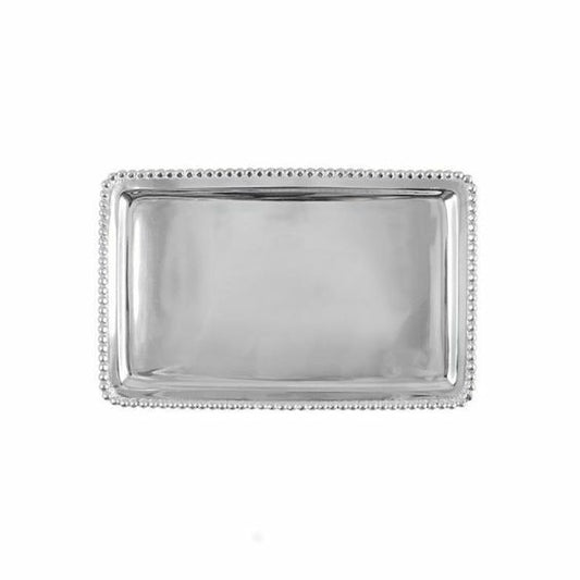 Bandeja de acero con cuentas